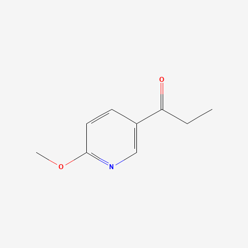 1-(6-methoxypyridin-3-yl)propan-1-one (CAS: 885229-42-5) - Chemical Structure and Molecular Formula 