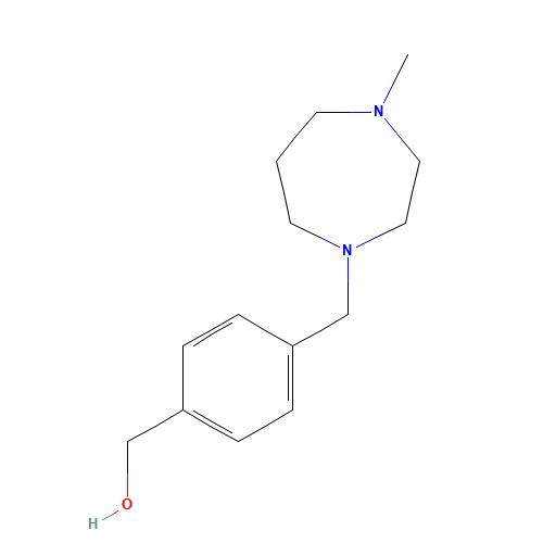 [4-[(4-methyl-1,4-diazepan-1-yl)methyl]phenyl]methanol (CAS: 884507-50-0) - Chemical Structure and Molecular Formula 