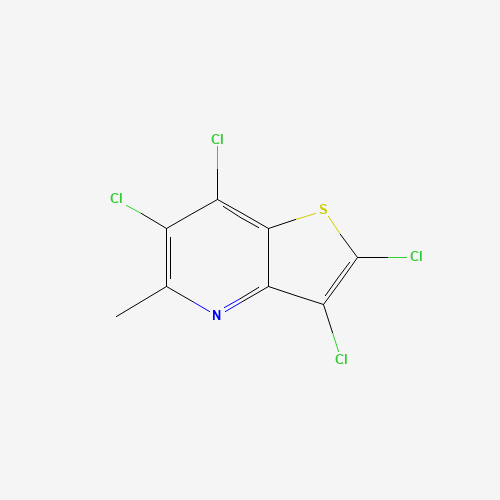2,3,6,7-tetrachloro-5-methylthieno[3,2-b]pyridine (CAS: 174302-05-7) - Chemical Structure and Molecular Formula 