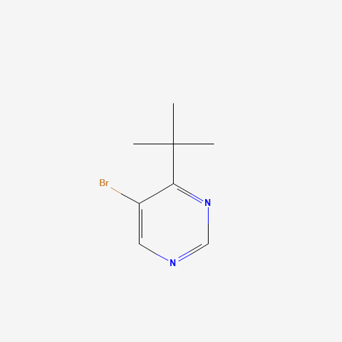 5-bromo-4-tert-butylpyrimidine (CAS: 1439-08-3) - Chemical Structure and Molecular Formula 