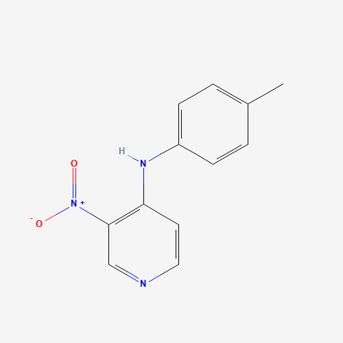 N-(4-methylphenyl)-3-nitropyridin-4-amine (CAS: 54696-69-4) - Chemical Structure and Molecular Formula 