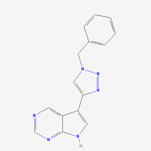 5-(1-benzyltriazol-4-yl)-7H-pyrrolo[2,3-d]pyrimidine (CAS: 1384953-47-2) - Related Chemical Product