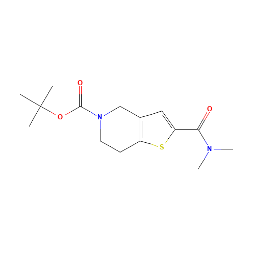 tert-butyl 2-(dimethylcarbamoyl)-6,7-dihydro-4H-thieno[3,2-c]pyridine-5-carboxylate (CAS: 230301-70-9) - Related Chemical Product