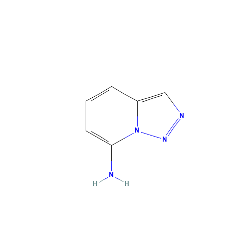 triazolo[1,5-a]pyridin-7-amine (CAS: 127682-62-6) - Chemical Structure and Molecular Formula 