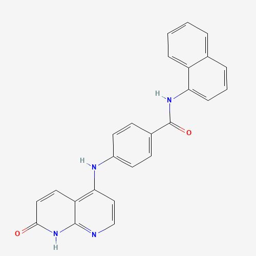 N-naphthalen-1-yl-4-[(7-oxo-8H-1,8-naphthyridin-4-yl)amino]benzamide (CAS: 1203509-88-9) - Related Chemical Product