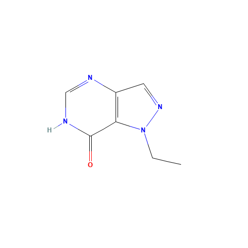 1-ethyl-4H-pyrazolo[4,3-d]pyrimidin-7-one (CAS: 674788-53-5) - Chemical Structure and Molecular Formula 