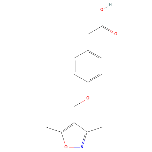 2-[4-[(3,5-dimethyl-1,2-oxazol-4-yl)methoxy]phenyl]acetic acid (CAS: 744242-85-1) - Related Chemical Product