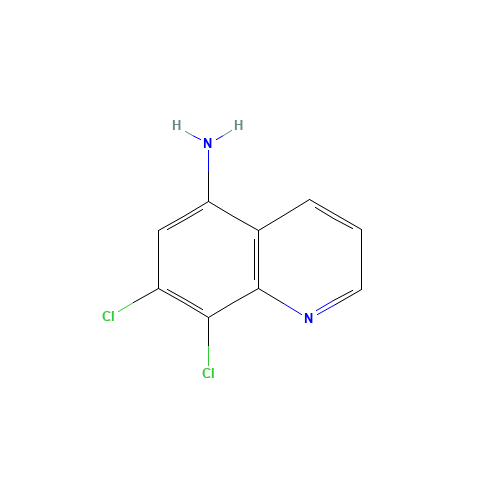 7,8-dichloroquinolin-5-amine (CAS: 314272-29-2) - Chemical Structure and Molecular Formula 