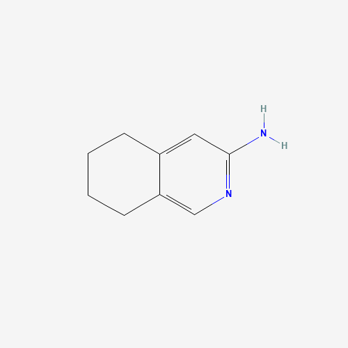 5,6,7,8-tetrahydroisoquinolin-3-amine (CAS: 69958-52-7) - Chemical Structure and Molecular Formula 