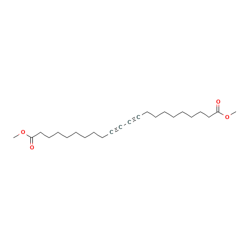dimethyl docosa-10,12-diynedioate (CAS: 24567-41-7) - Chemical Structure and Molecular Formula 
