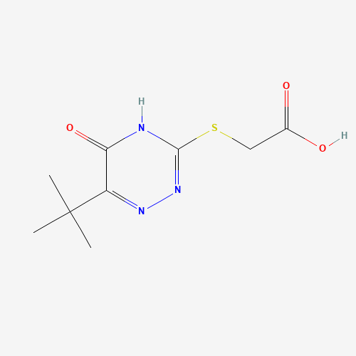 2-[(6-tert-butyl-5-oxo-2H-1,2,4-triazin-3-yl)sulfanyl]acetic acid (CAS: 114960-69-9) - Related Chemical Product