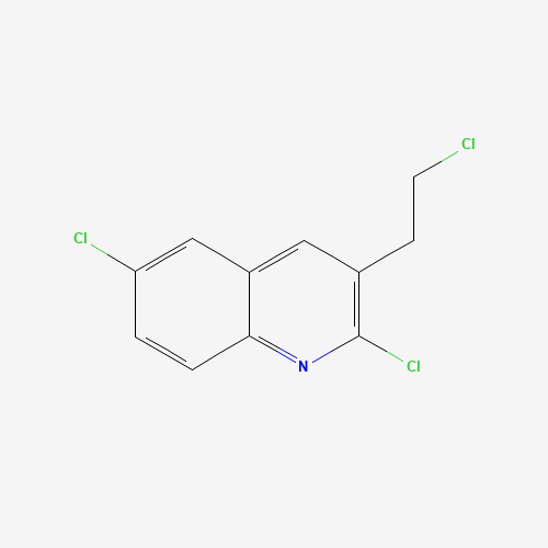 2,6-dichloro-3-(2-chloroethyl)quinoline (CAS: 73930-68-4) - Chemical Structure and Molecular Formula 