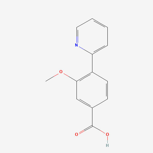 3-methoxy-4-pyridin-2-ylbenzoic acid (CAS: 540497-38-9) - Chemical Structure and Molecular Formula 