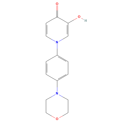 3-hydroxy-1-(4-morpholin-4-ylphenyl)pyridin-4-one (CAS: 1333328-64-5) - Related Chemical Product