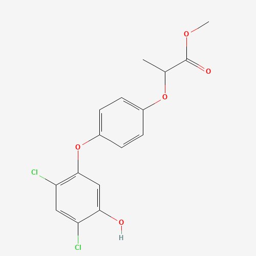 methyl 2-[4-(2,4-dichloro-5-hydroxyphenoxy)phenoxy]propanoate (CAS: 124992-48-9) - Related Chemical Product