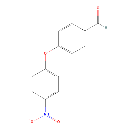 4-(4-nitrophenoxy)benzaldehyde (CAS: 50961-54-1) - Chemical Structure and Molecular Formula 