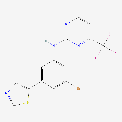 N-[3-bromo-5-(1,3-thiazol-5-yl)phenyl]-4-(trifluoromethyl)pyrimidin-2-amine (CAS: 1312535-10-6) - Related Chemical Product