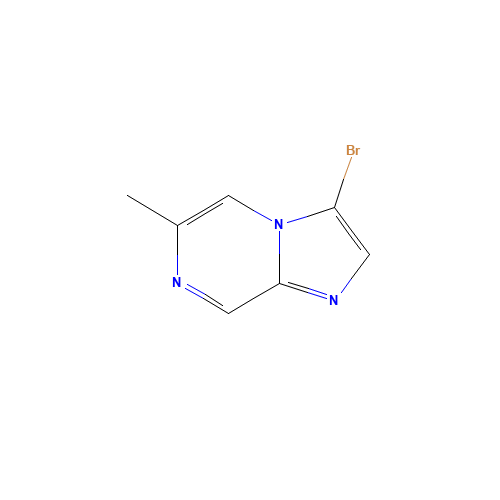3-bromo-6-methylimidazo[1,2-a]pyrazine (CAS: 1276056-84-8) - Chemical Structure and Molecular Formula 