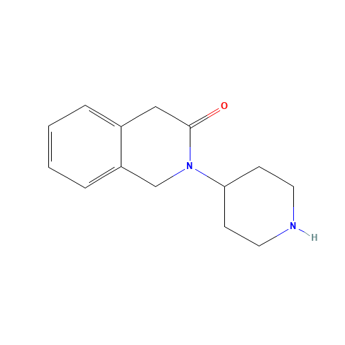 2-piperidin-4-yl-1,4-dihydroisoquinolin-3-one (CAS: 885609-30-3) - Chemical Structure and Molecular Formula 