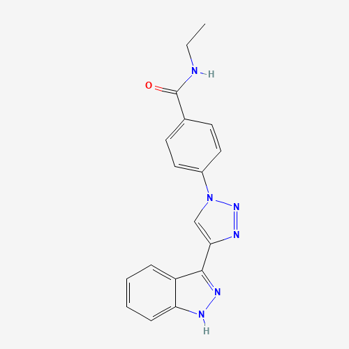 N-ethyl-4-[4-(1H-indazol-3-yl)triazol-1-yl]benzamide (CAS: 1383702-71-3) - Related Chemical Product