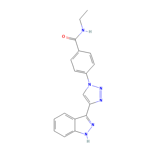 N-ethyl-4-[4-(1H-indazol-3-yl)triazol-1-yl]benzamide (CAS: 1383702-71-3) - Related Chemical Product