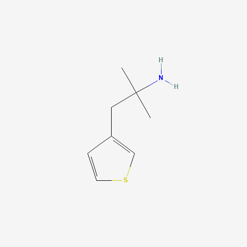 2-methyl-1-thiophen-3-ylpropan-2-amine (CAS: 1035155-92-0) - Chemical Structure and Molecular Formula 