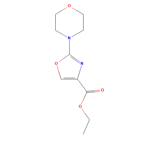 ethyl 2-morpholin-4-yl-1,3-oxazole-4-carboxylate (CAS: 852181-07-8) - Chemical Structure and Molecular Formula 