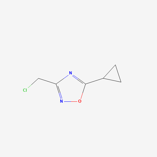 3-(chloromethyl)-5-cyclopropyl-1,2,4-oxadiazole (CAS: 959237-80-0) - Chemical Structure and Molecular Formula 