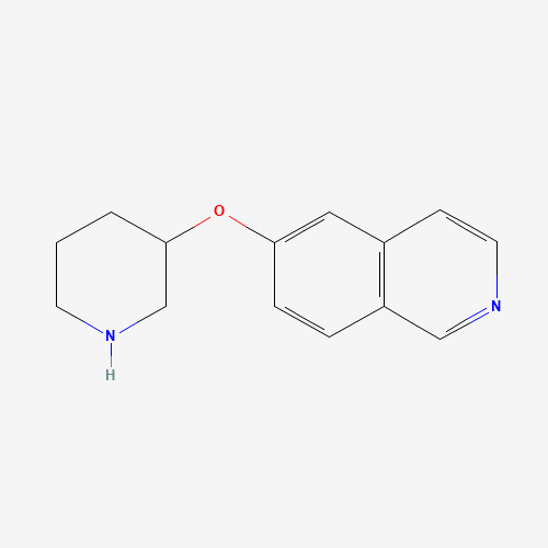 6-piperidin-3-yloxyisoquinoline (CAS: 918490-45-6) - Chemical Structure and Molecular Formula 