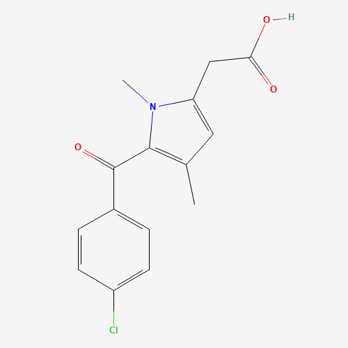 2-[5-(4-chlorobenzoyl)-1,4-dimethylpyrrol-2-yl]acetic acid (CAS: 33369-31-2) - Related Chemical Product