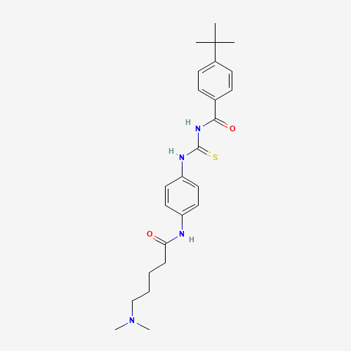 4-tert-butyl-N-[[4-[5-(dimethylamino)pentanoylamino]phenyl]carbamothioyl]benzamide (CAS: 1011557-82-6) - Related Chemical Product
