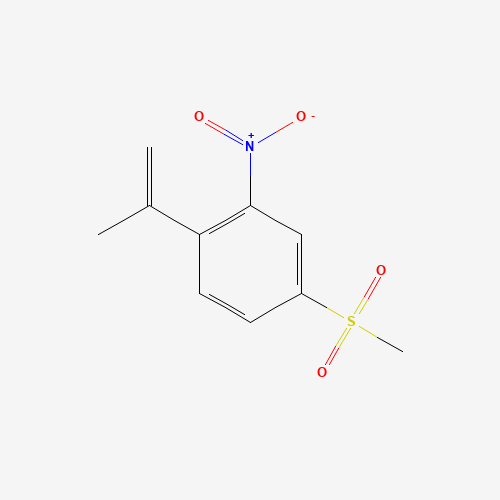 4-methylsulfonyl-2-nitro-1-prop-1-en-2-ylbenzene (CAS: 1240287-49-3) - Chemical Structure and Molecular Formula 