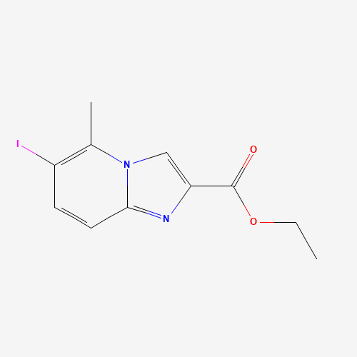 ethyl 6-iodo-5-methylimidazo[1,2-a]pyridine-2-carboxylate (CAS: 1167625-53-7) - Chemical Structure and Molecular Formula 