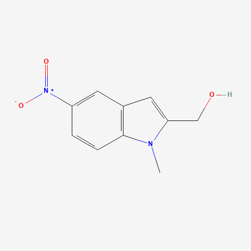 (1-methyl-5-nitroindol-2-yl)methanol (CAS: 500014-74-4) - Chemical Structure and Molecular Formula 