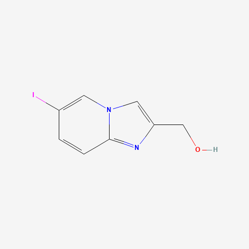 (6-iodoimidazo[1,2-a]pyridin-2-yl)methanol (CAS: 724743-65-1) - Chemical Structure and Molecular Formula 