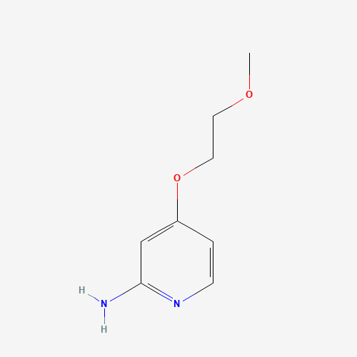 4-(2-methoxyethoxy)pyridin-2-amine (CAS: 1067914-33-3) - Chemical Structure and Molecular Formula 