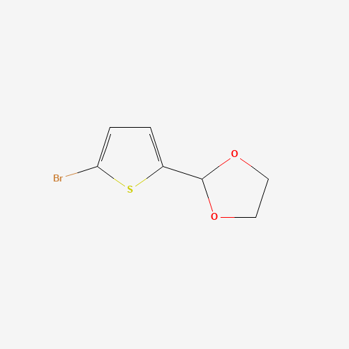 2-(5-bromothiophen-2-yl)-1,3-dioxolane (CAS: 52157-62-7) - Chemical Structure and Molecular Formula 