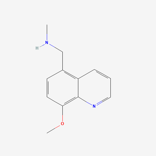 1-(8-methoxyquinolin-5-yl)-N-methylmethanamine (CAS: 937647-97-7) - Chemical Structure and Molecular Formula 