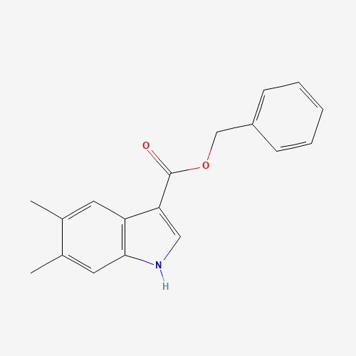 benzyl 5,6-dimethyl-1H-indole-3-carboxylate (CAS: 1404530-48-8) - Chemical Structure and Molecular Formula 