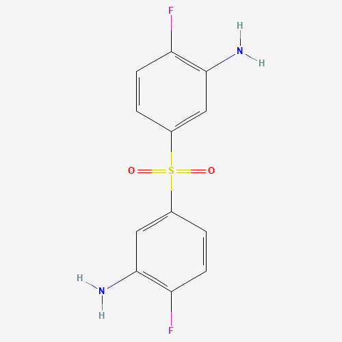 5-(3-amino-4-fluorophenyl)sulfonyl-2-fluoroaniline (CAS: 40939-65-9) - Chemical Structure and Molecular Formula 