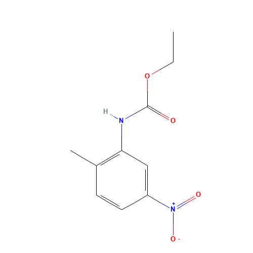 ethyl N-(2-methyl-5-nitrophenyl)carbamate (CAS: 16648-52-5) - Chemical Structure and Molecular Formula 