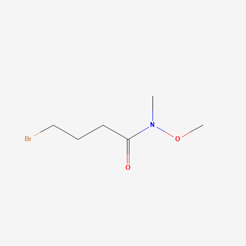 4-bromo-N-methoxy-N-methylbutanamide (CAS: 130250-57-6) - Chemical Structure and Molecular Formula 