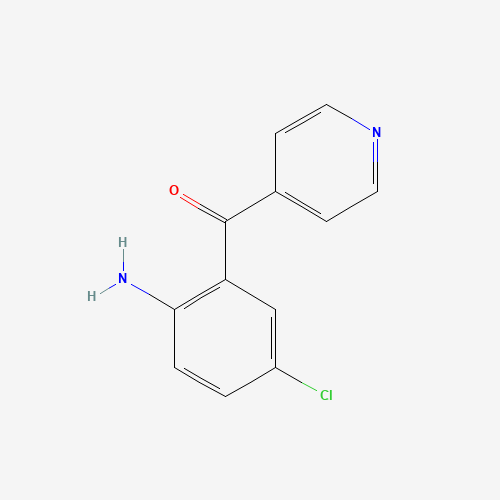 (2-amino-5-chlorophenyl)-pyridin-4-ylmethanone (CAS: 105192-42-5) - Chemical Structure and Molecular Formula 