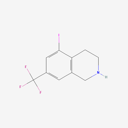 5-iodo-7-(trifluoromethyl)-1,2,3,4-tetrahydroisoquinoline (CAS: 1187884-11-2) - Chemical Structure and Molecular Formula 