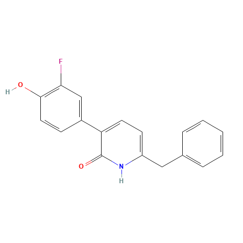 6-benzyl-3-(3-fluoro-4-hydroxyphenyl)-1H-pyridin-2-one (CAS: 960297-96-5) - Related Chemical Product