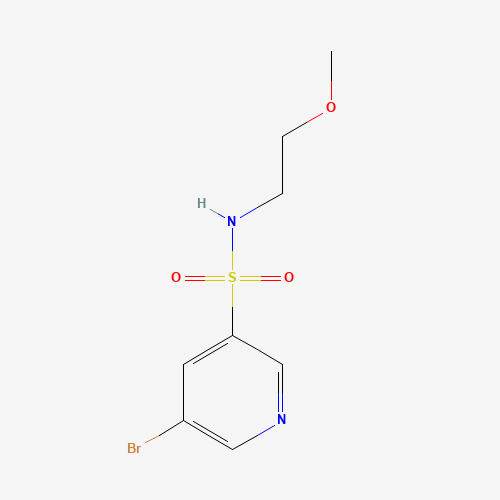 5-bromo-N-(2-methoxyethyl)pyridine-3-sulfonamide (CAS: 1010120-57-6) - Chemical Structure and Molecular Formula 