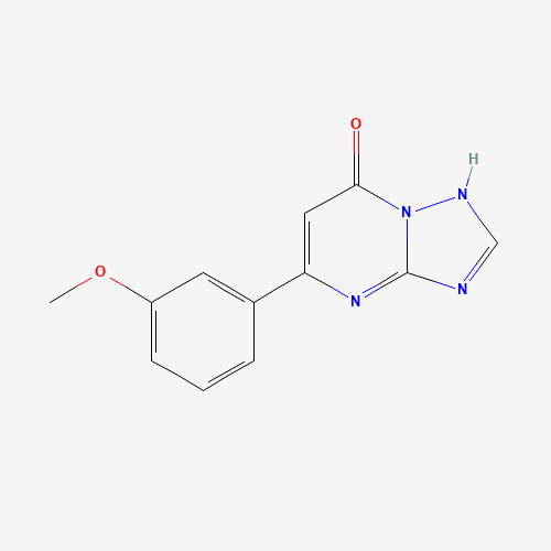 5-(3-methoxyphenyl)-1H-[1,2,4]triazolo[1,5-a]pyrimidin-7-one (CAS: 878994-03-7) - Chemical Structure and Molecular Formula 