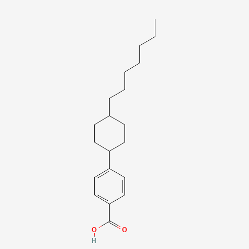 4-heptylcyclohexane-1-carboxylic acid (CAS: 65355-31-9) - Chemical Structure and Molecular Formula 