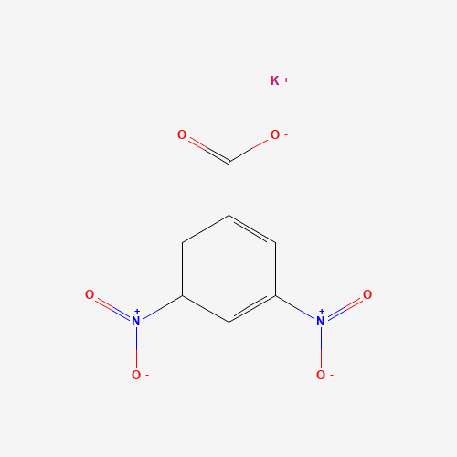 potassium;3,5-dinitrobenzoate (CAS: 16345-42-9) - Chemical Structure and Molecular Formula 
