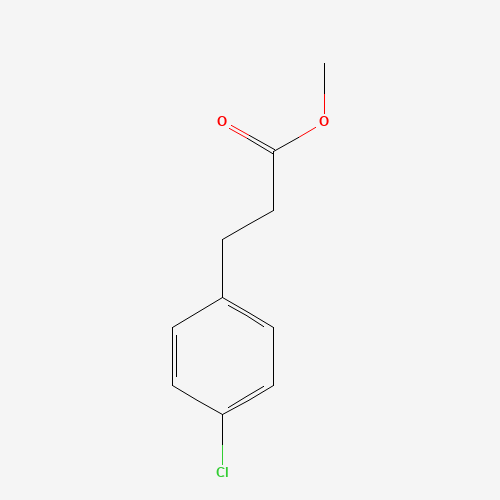 methyl 3-(4-chlorophenyl)propanoate (CAS: 50561-69-8) - Chemical Structure and Molecular Formula 